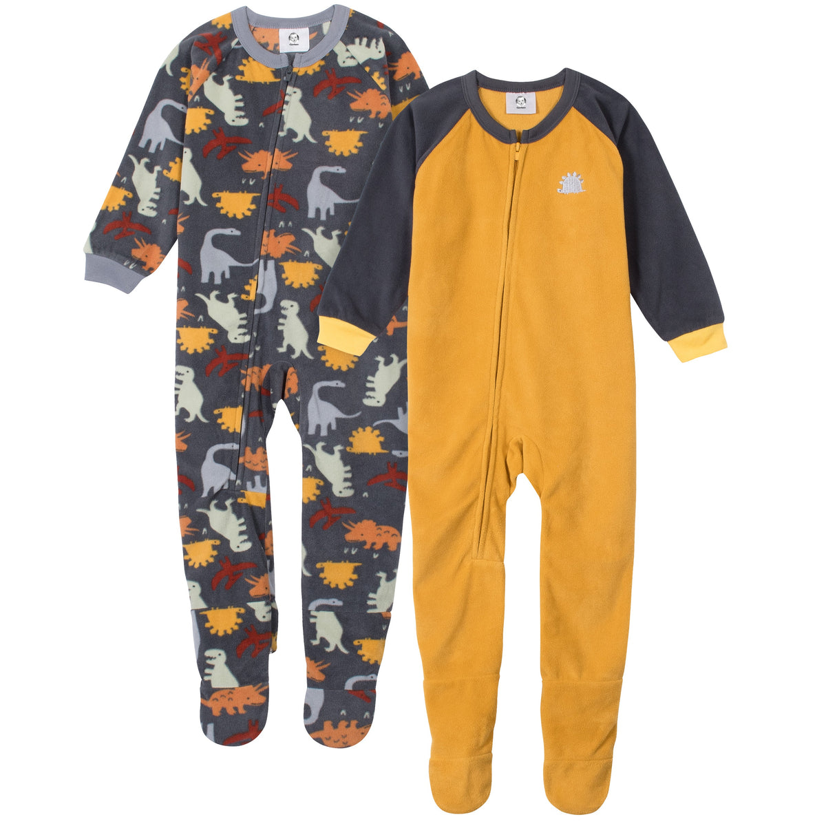 2-Pack Toddler Boys Dino Blanket Sleepers