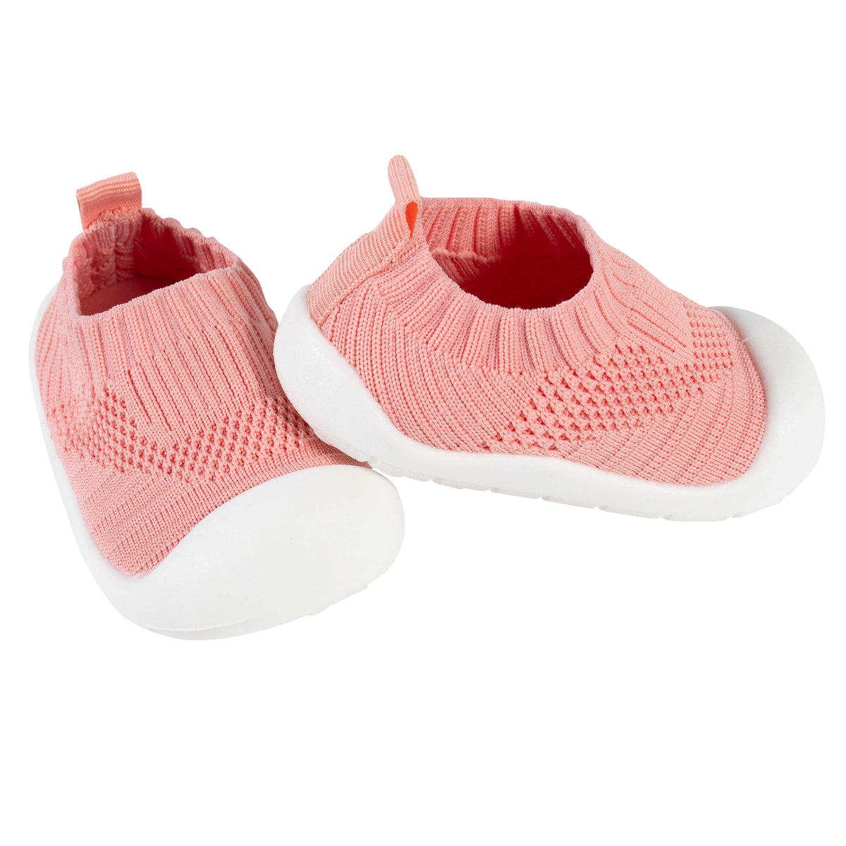 Baby Pink Stretchy Knit Slip-On Sneaker