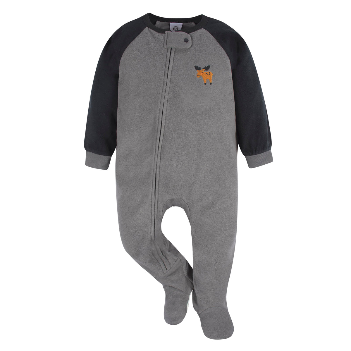 2-Pack Baby & Toddler Boys Moose Fleece Sleepers, view 2