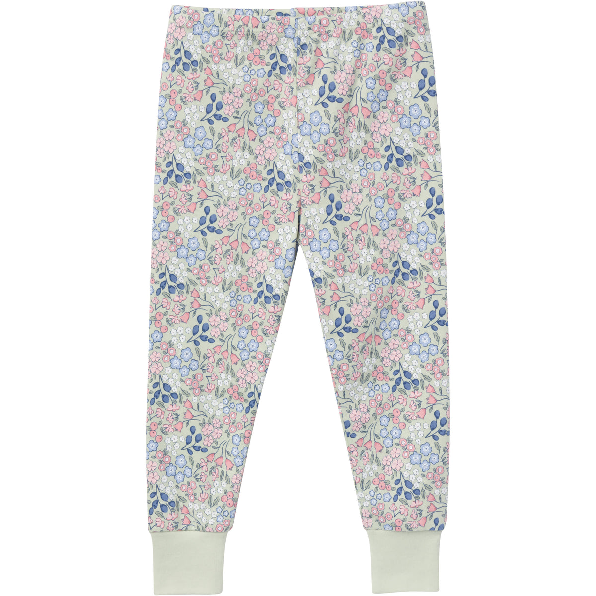 2-Piece Infant & Toddler Girls Ditsy Floral Long Sleeve Pajama Set, view 3