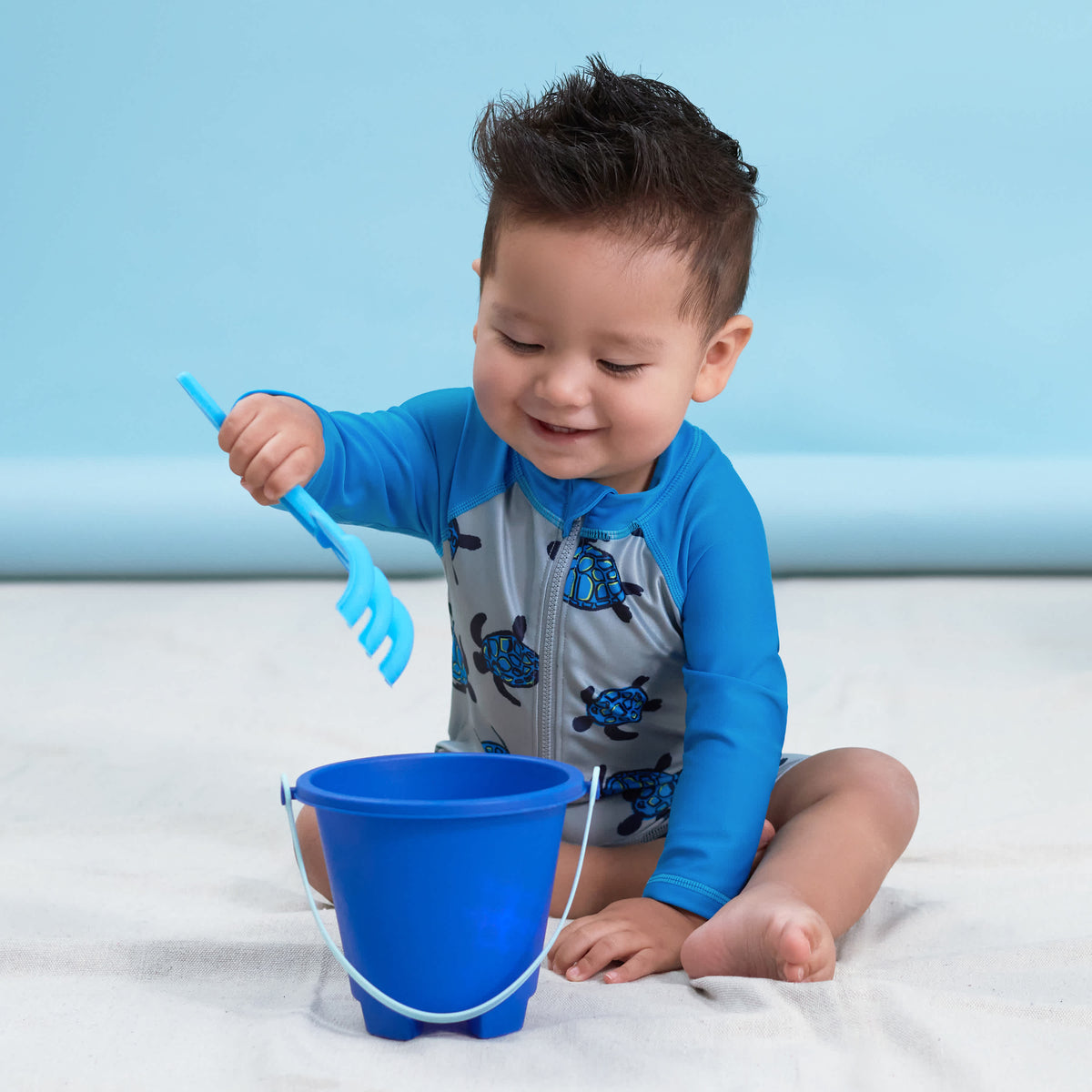 Baby & Toddler Boys Sea Friends Rash Guard, view 3