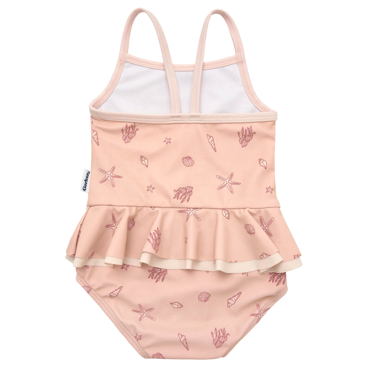Baby Girls Shells Swimsuit, view 2
