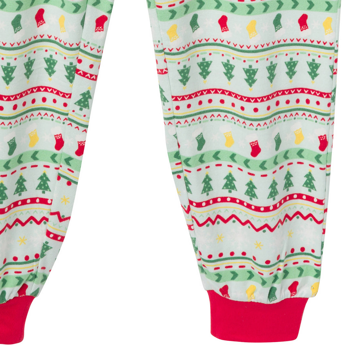 2-Piece Womens Oh What Fun FairIsle Holiday Family Pajamas, view 7