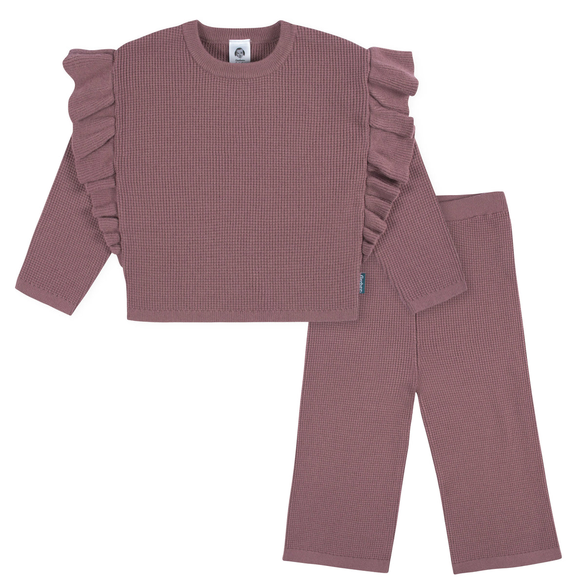 2-Piece Infant and Toddler Girls Pink Sweater Knit Set