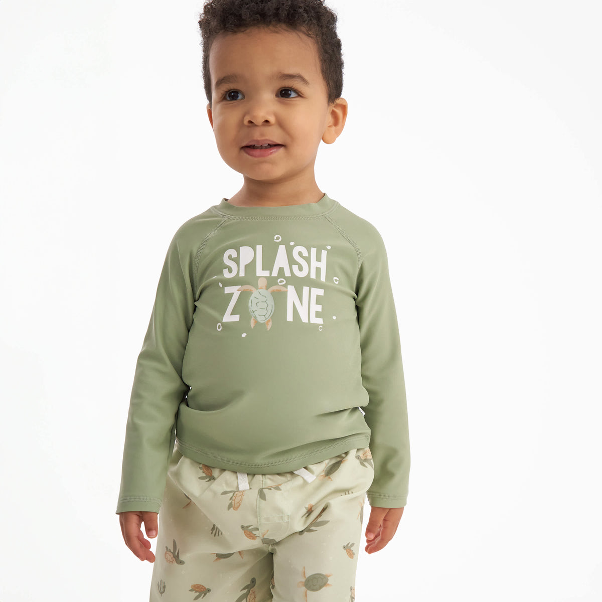 2-Piece Baby & Toddler Boys Turtles Rashguard Set, view 2
