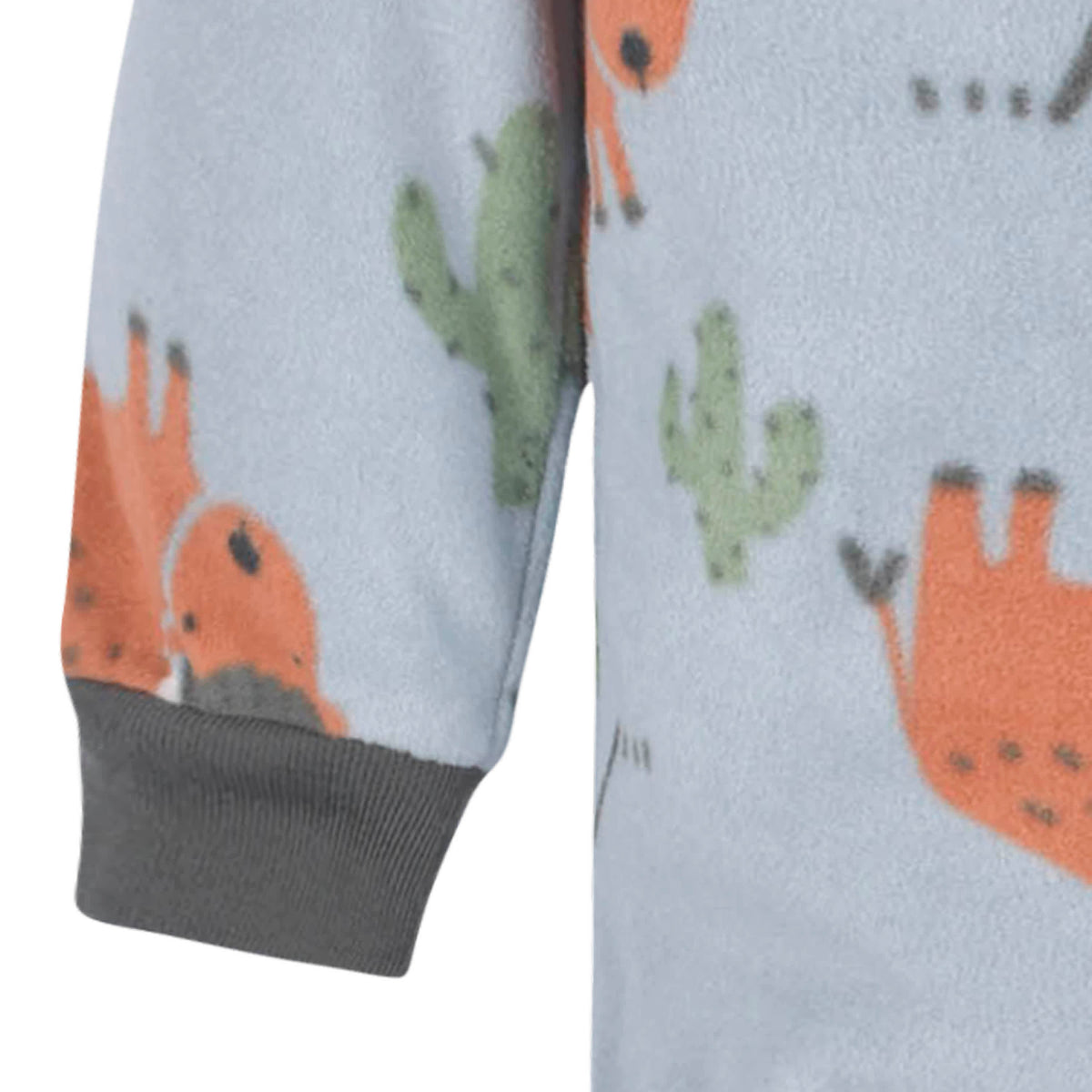 2-Pack Baby & Toddler Boys Gray Buffalo Fleece Pajamas, view 6