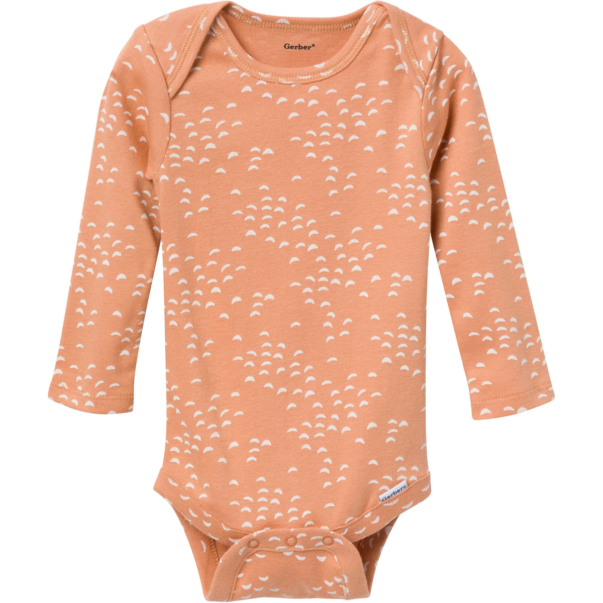 6-Pack Baby Neutral Tan Little Apples Onesies Bodysuits, view 4