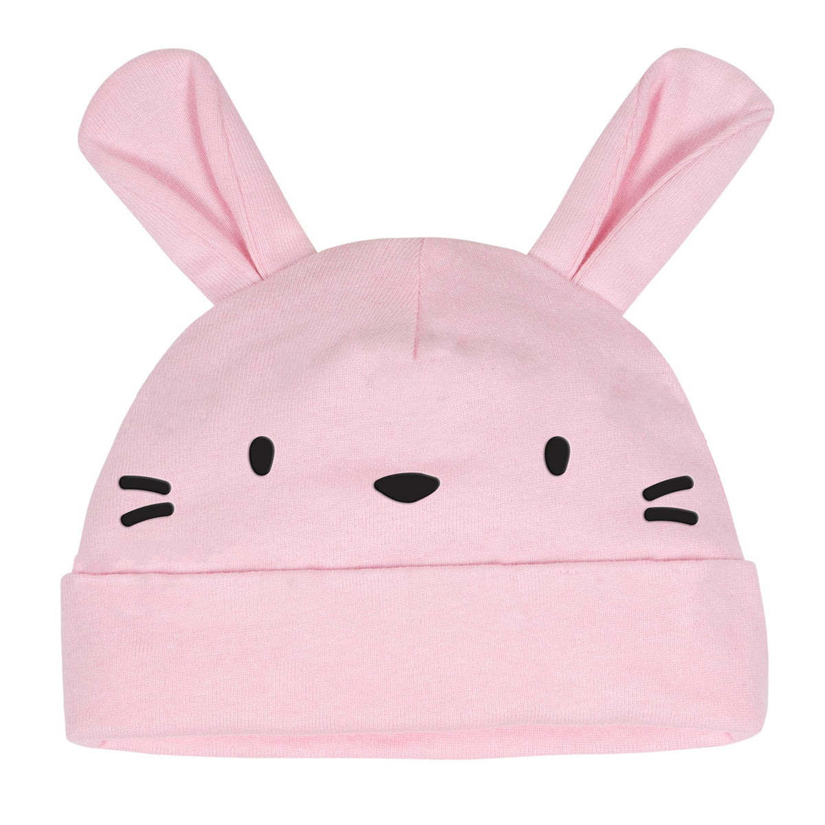 2-Pack Baby Girls Bunny Caps, view 2