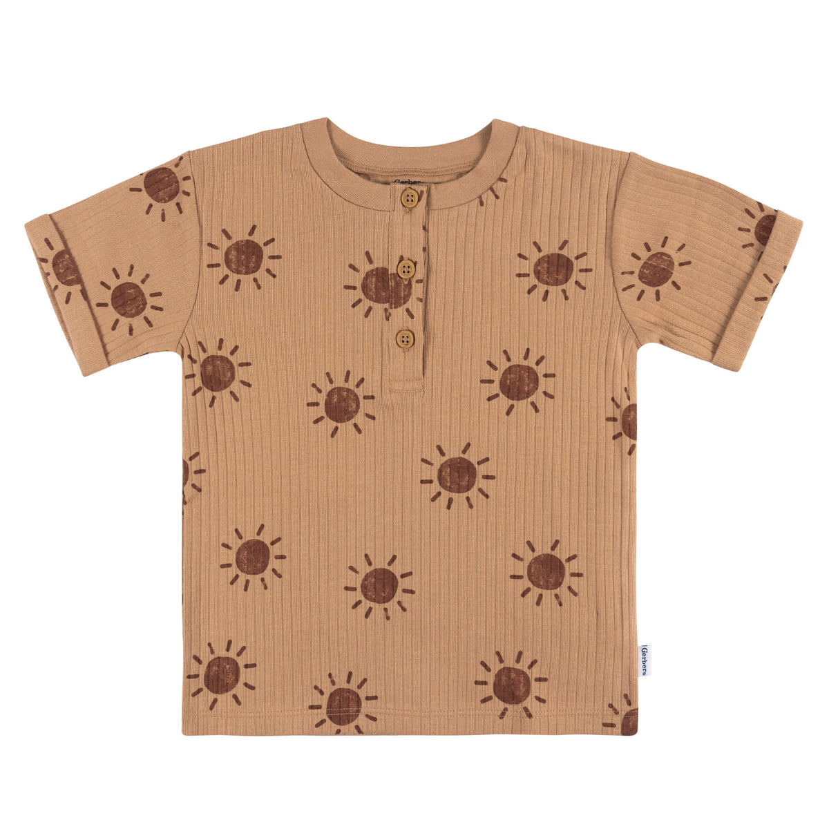 3-Pack Infant and Toddler Boys Sun Henley T-Shirts, view 3