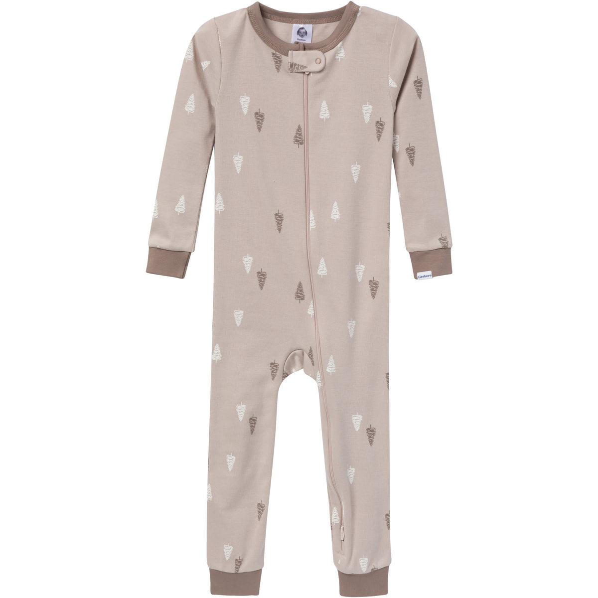 3-Pack Baby & Toddler Boys Moose & Trees Snug-Fitting Footless Pajamas, view 3