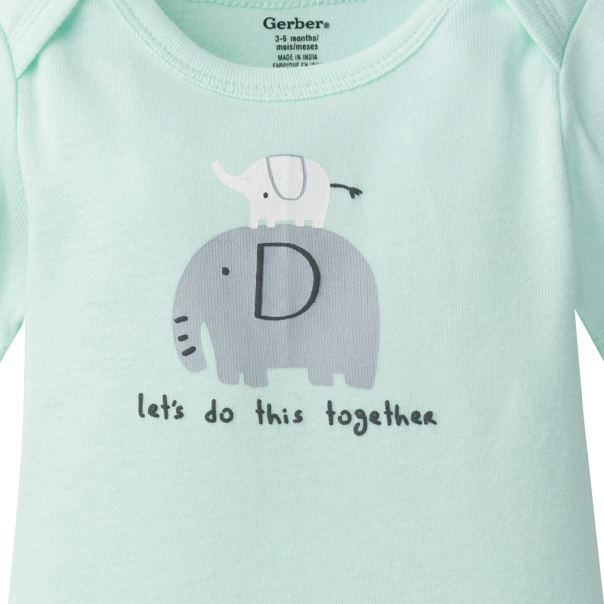 3-Piece Baby Neutral Animals Onesies Bodysuits & Pants Set, view 3