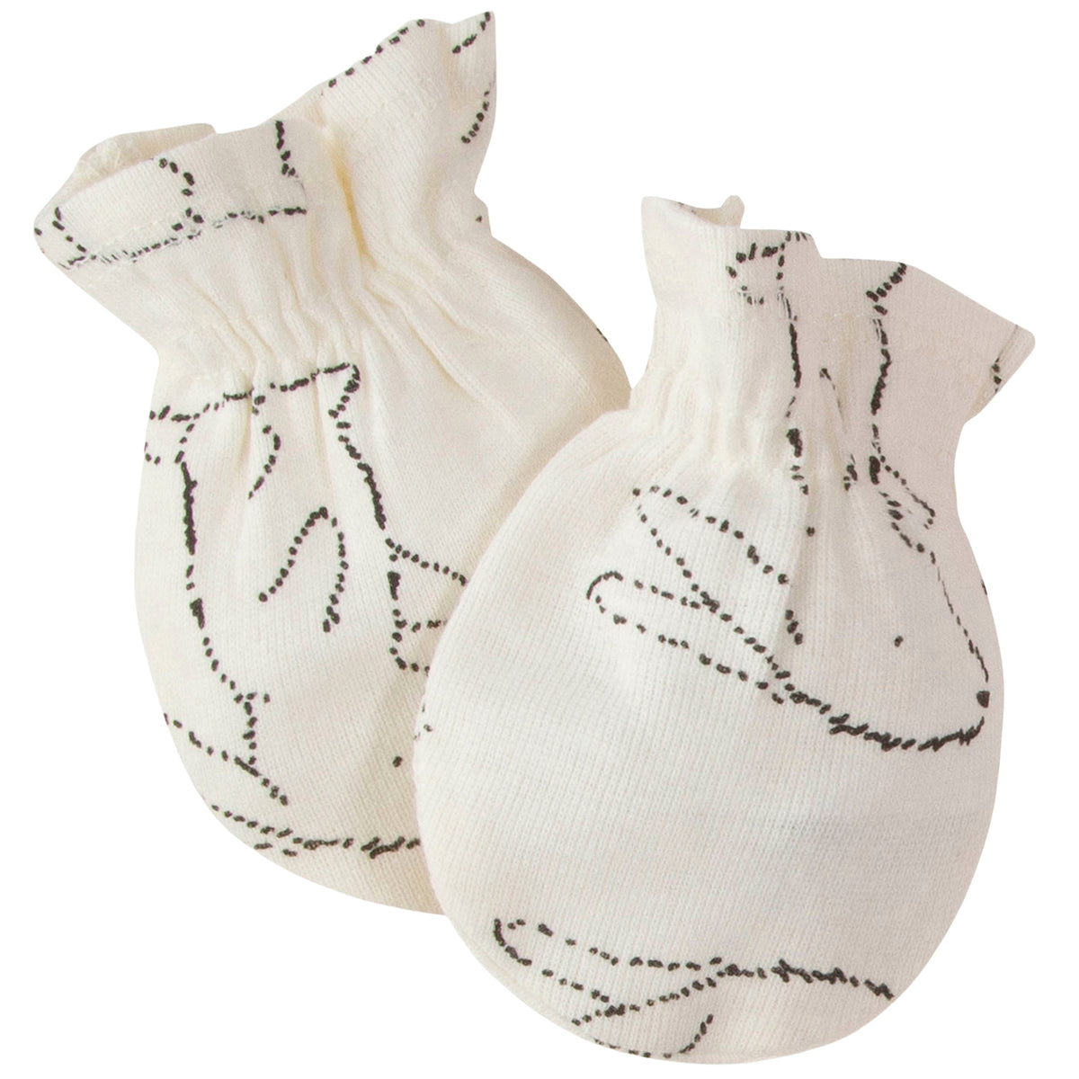 4-Pack Baby Girls Love No Scratch Mittens, view 2