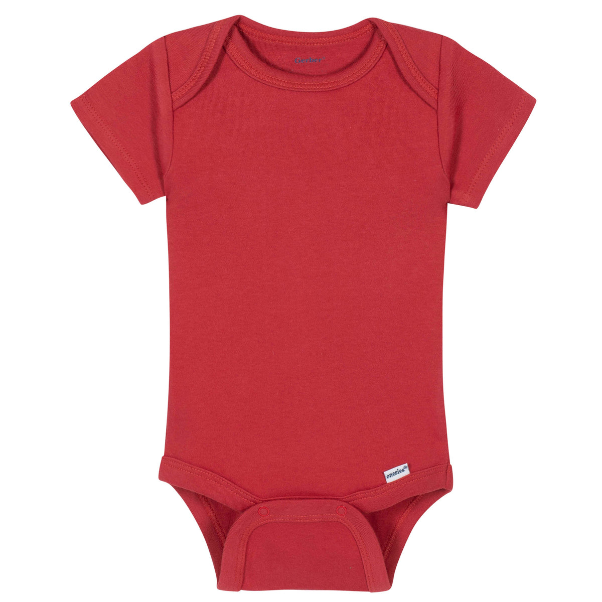 Premium Short Sleeve Onesies Bodysuit in Red