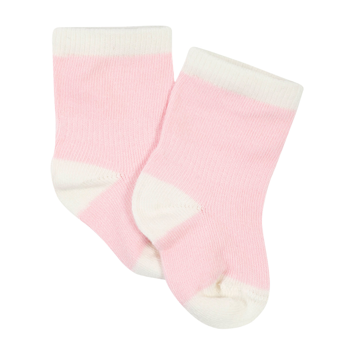 6-Pack Baby Girls Fox Wiggle Proof Socks, view 5