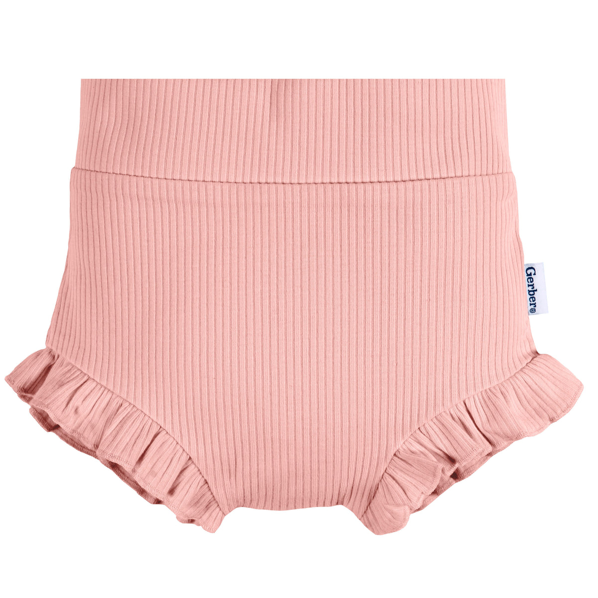 3-Pack Baby Girls Garden/Pink/Brown Bubble Short, view 4