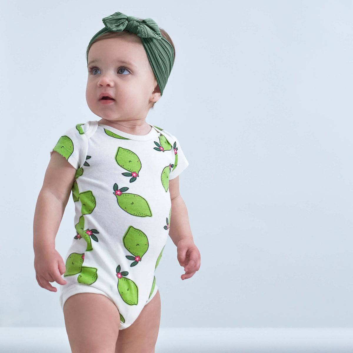 3-Pack Baby Pink Avocados Onesies Bodysuits, view 8