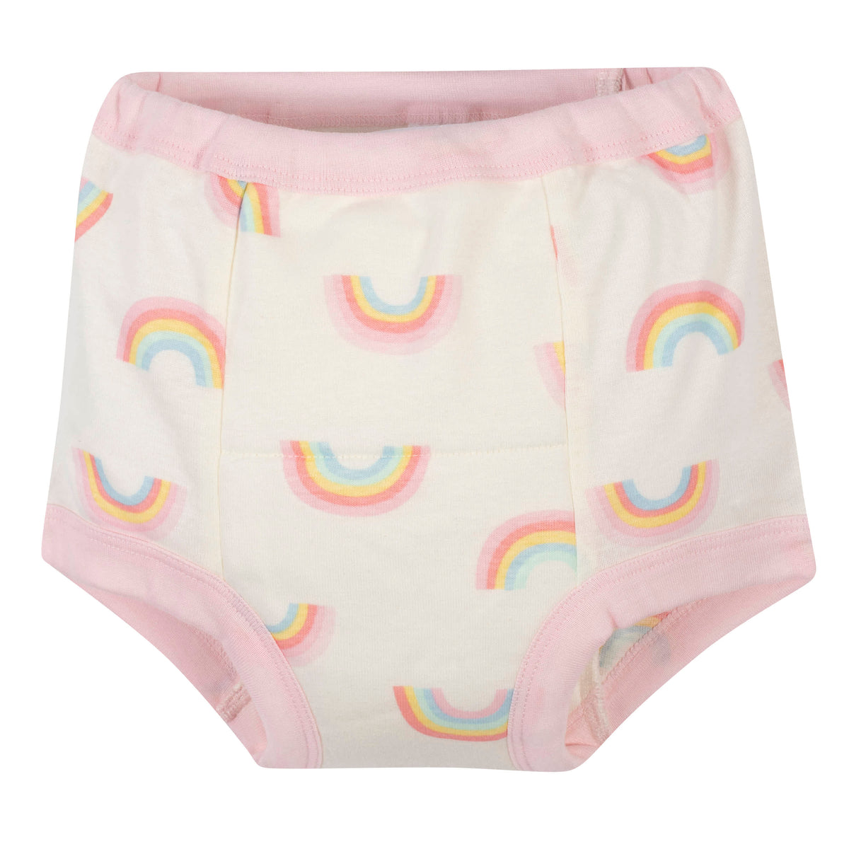 3-Pack Toddler Girls Rainbow Training Pants, view 2