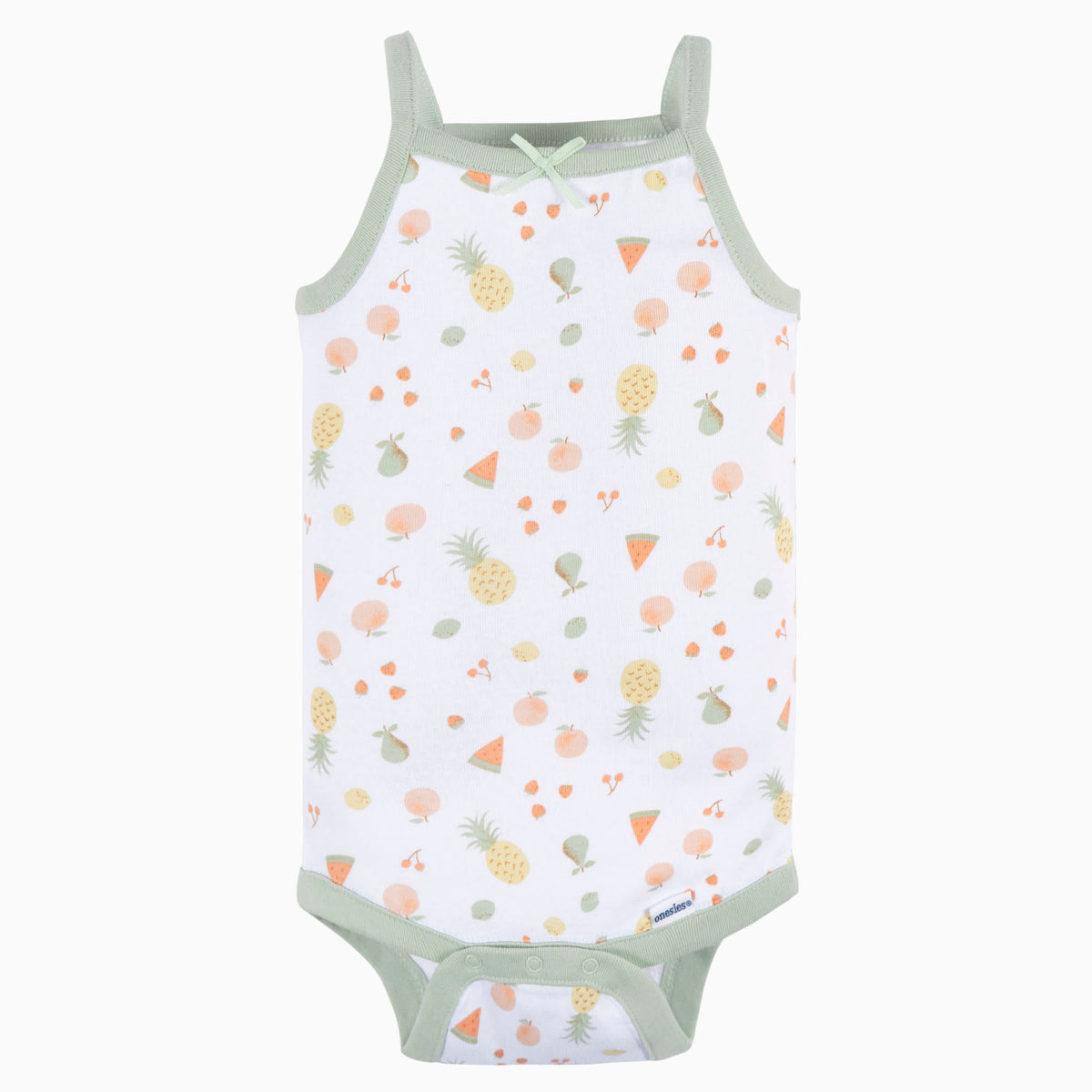 4-Pack Baby Girls Picnic Onesies Bodysuits, view 3