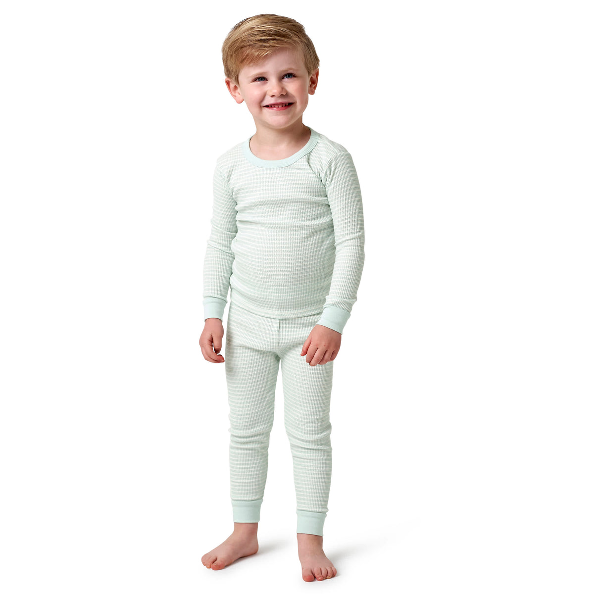 2-Piece Baby & Toddler Boys Stripe Snug Fit Pajama Set, view 4