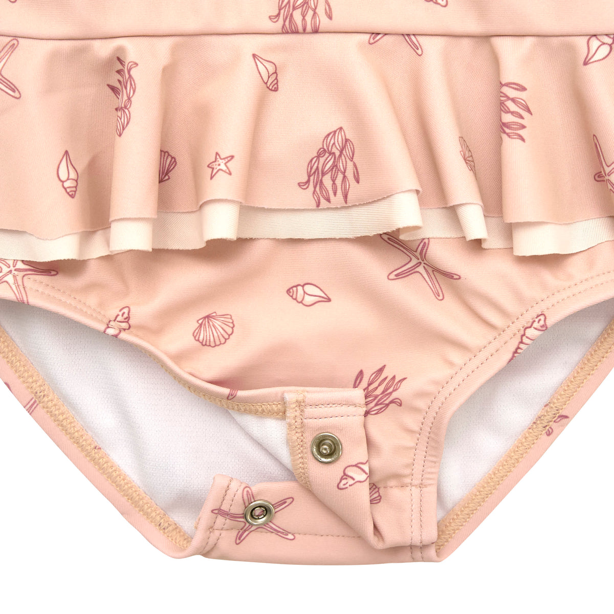 Baby Girls Shells Swimsuit, view 4