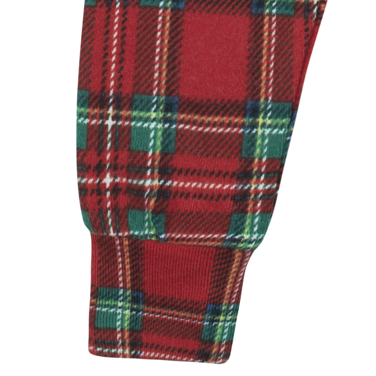 2-Piece Infant and Toddler Neutral Stewart Plaid Snug Fit Pajama Set, view 5