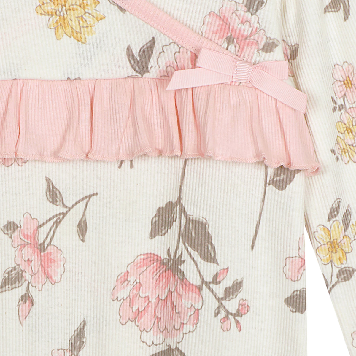 Baby Girls Vintage Floral Gown, view 5