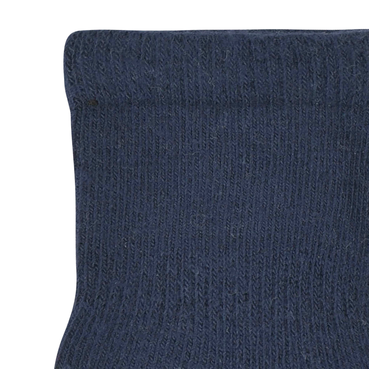 8-Pack Baby & Toddler Navy Wiggle-Proof Jersey Crew Socks, view 3