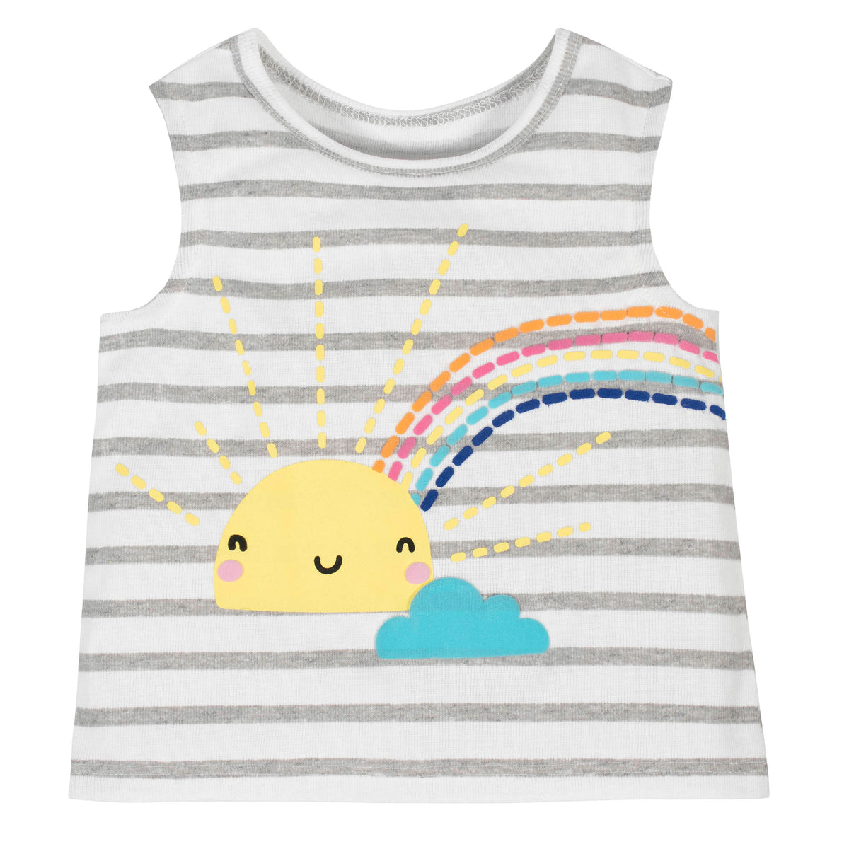 2-Piece Girls Sun Shorts Set, view 2
