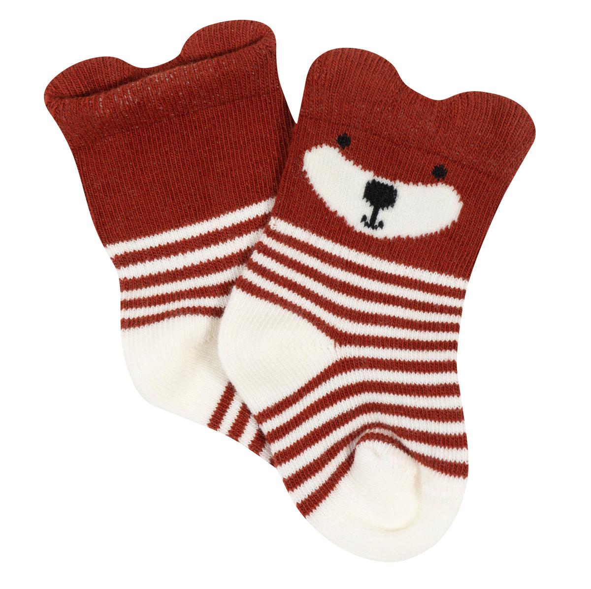 6-Pack Baby Boys Fox Wiggleproof Socks, view 2