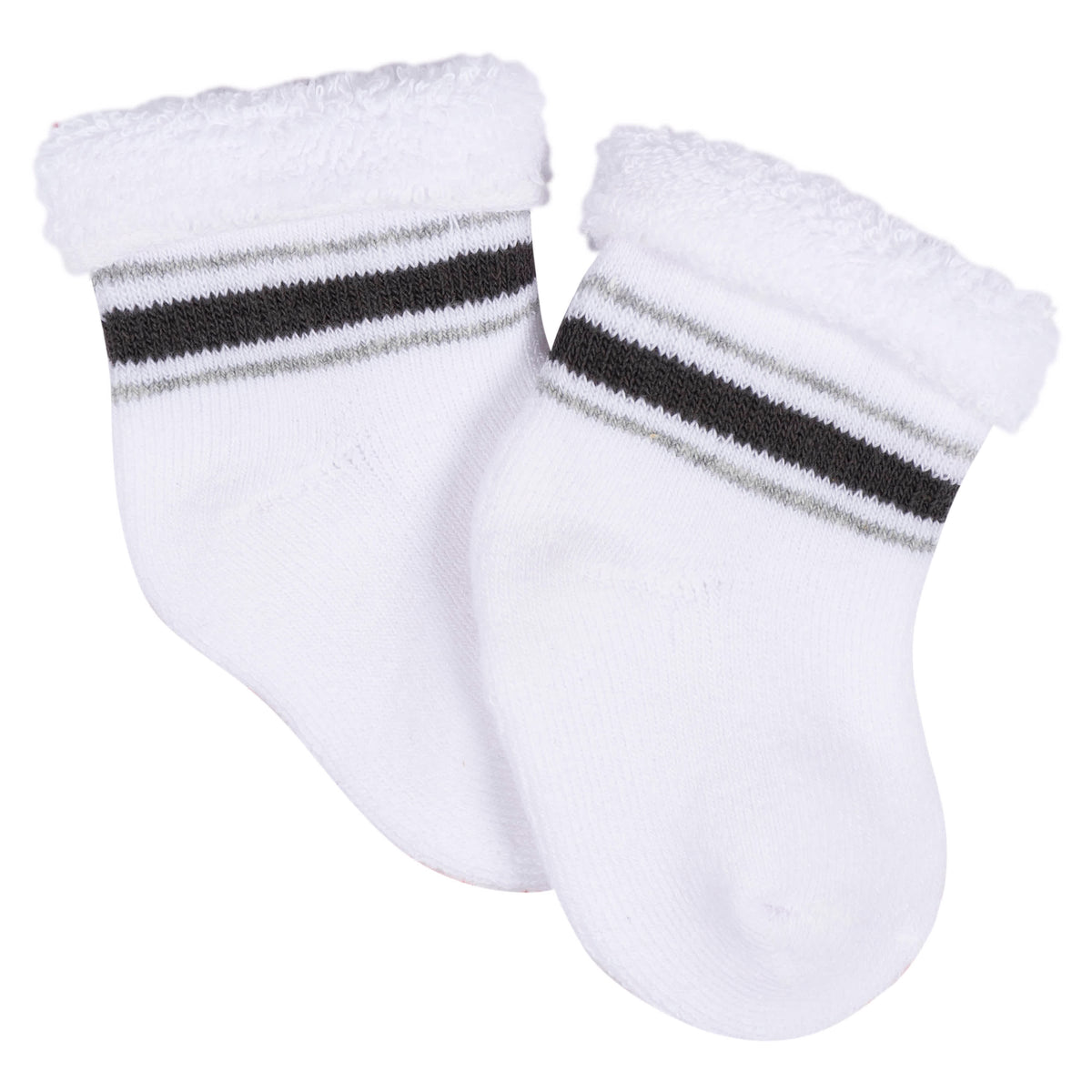 12-Pack Baby Boys Space Explorer Terry Wiggle Proof Socks, view 5