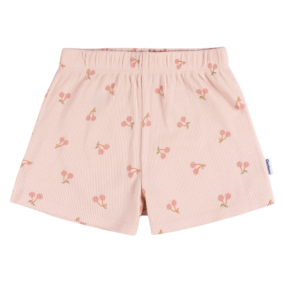 2-Piece Infant and Toddler Girls Cherries Tank Top & Shorts Set, view 4