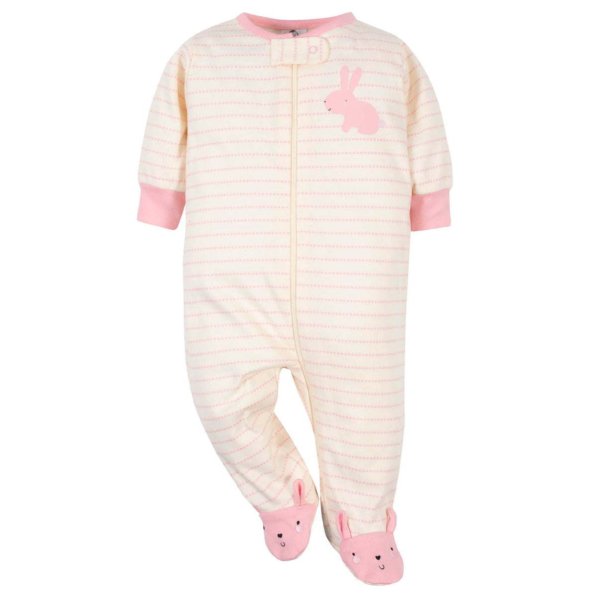 2-Pack Organic Baby Girls Bunny Sleep 'N Plays, view 2