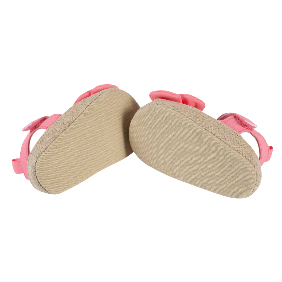 Baby Coral Pink Eyelet Espadrille Sandal, view 4
