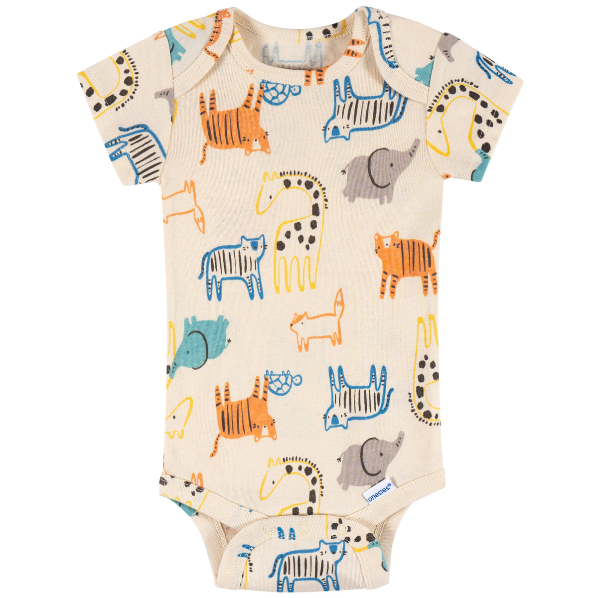 8-Pack Baby Neutral Hello Naptime Short Sleeve Onesies Bodysuits, view 8