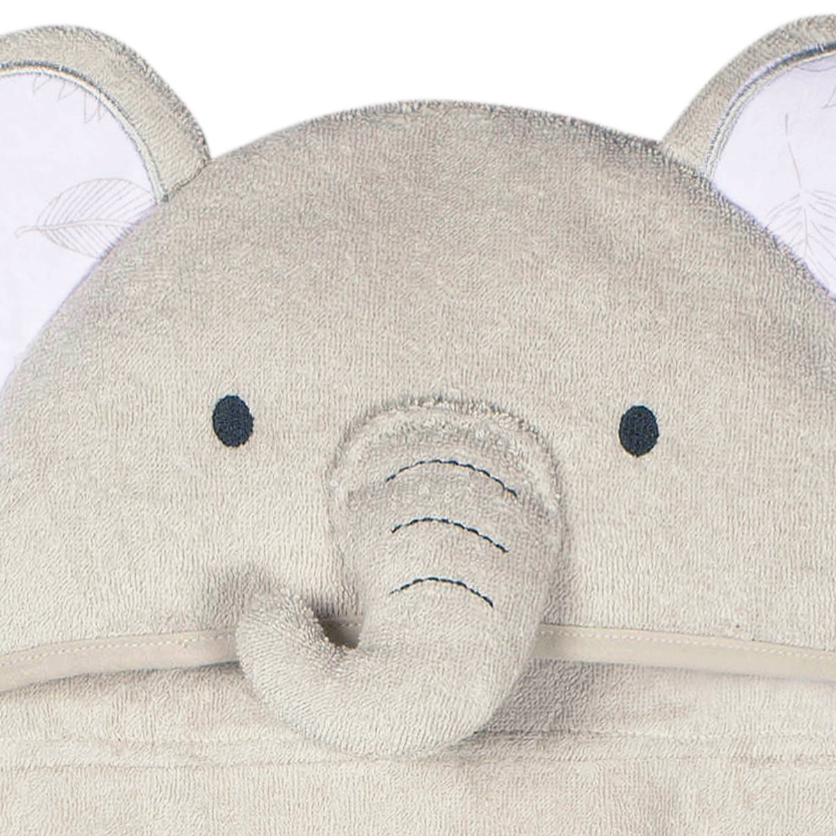 Baby Neutral Natural Leaves Elephant Bath Wrap, view 3