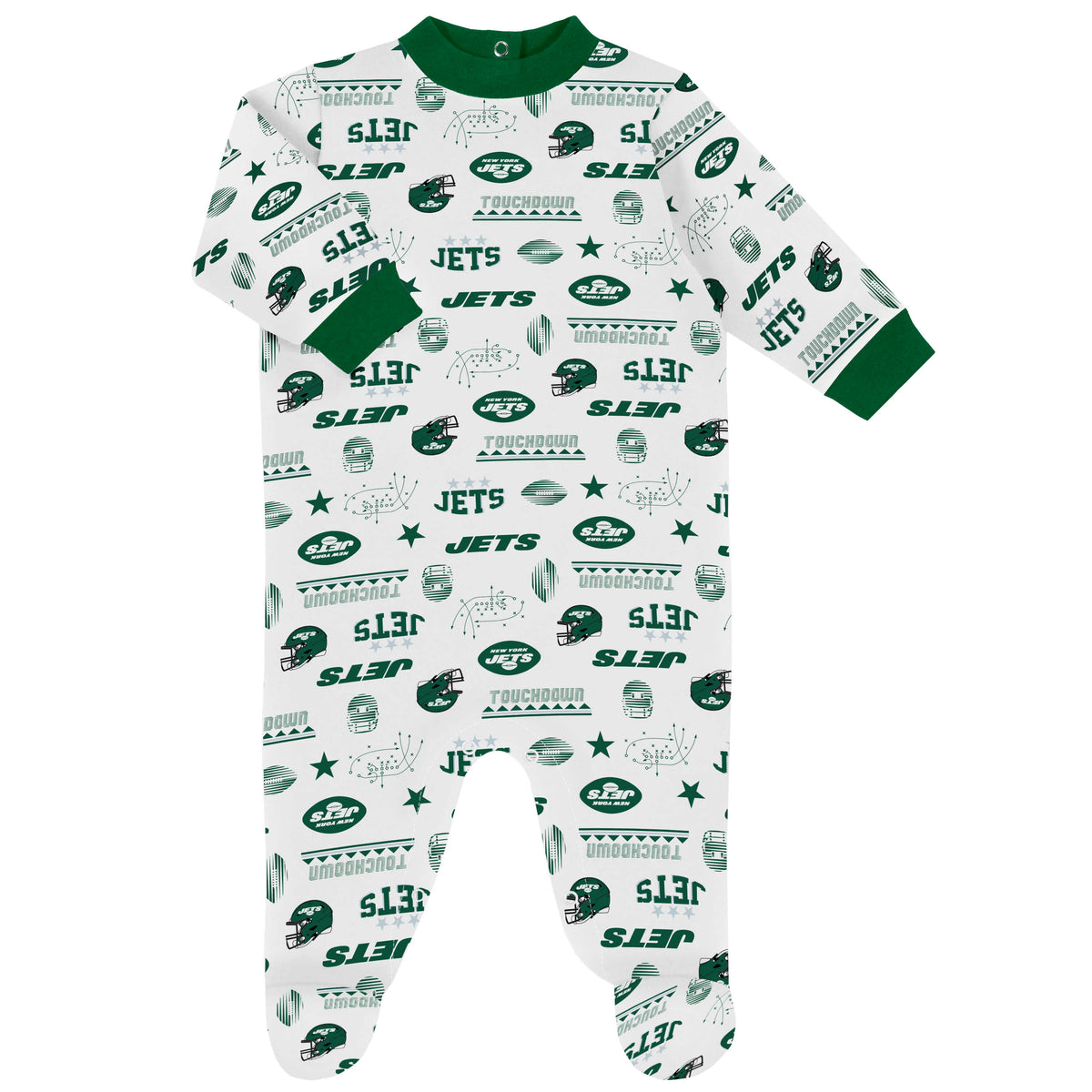 3-Piece Baby Boys Jets Bodysuit, Sleep 'N Play & Cap Set, view 3