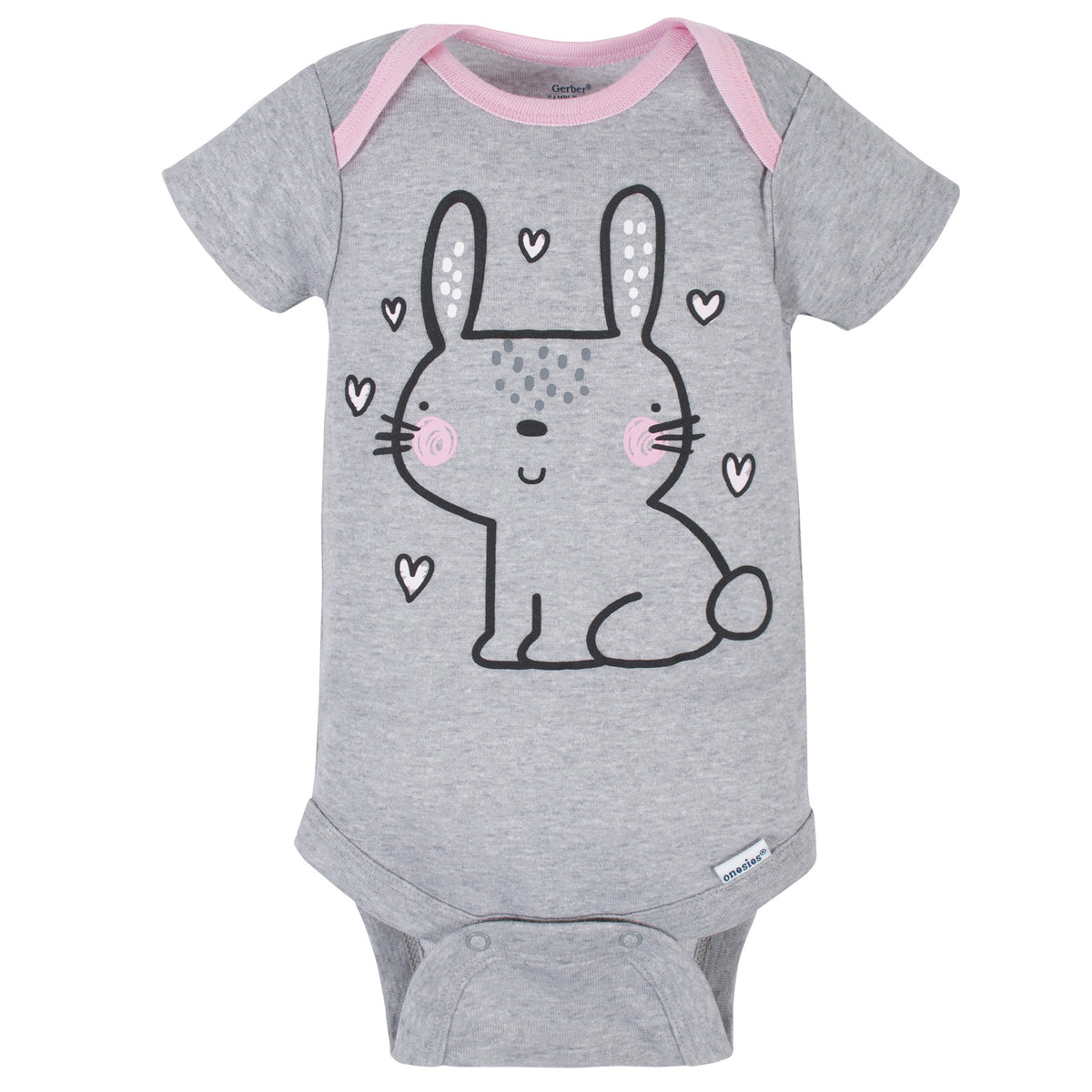 4-Piece Baby Girls Bear Onesies Brand Bodysuits & Sleep 'N Play Set, view 2