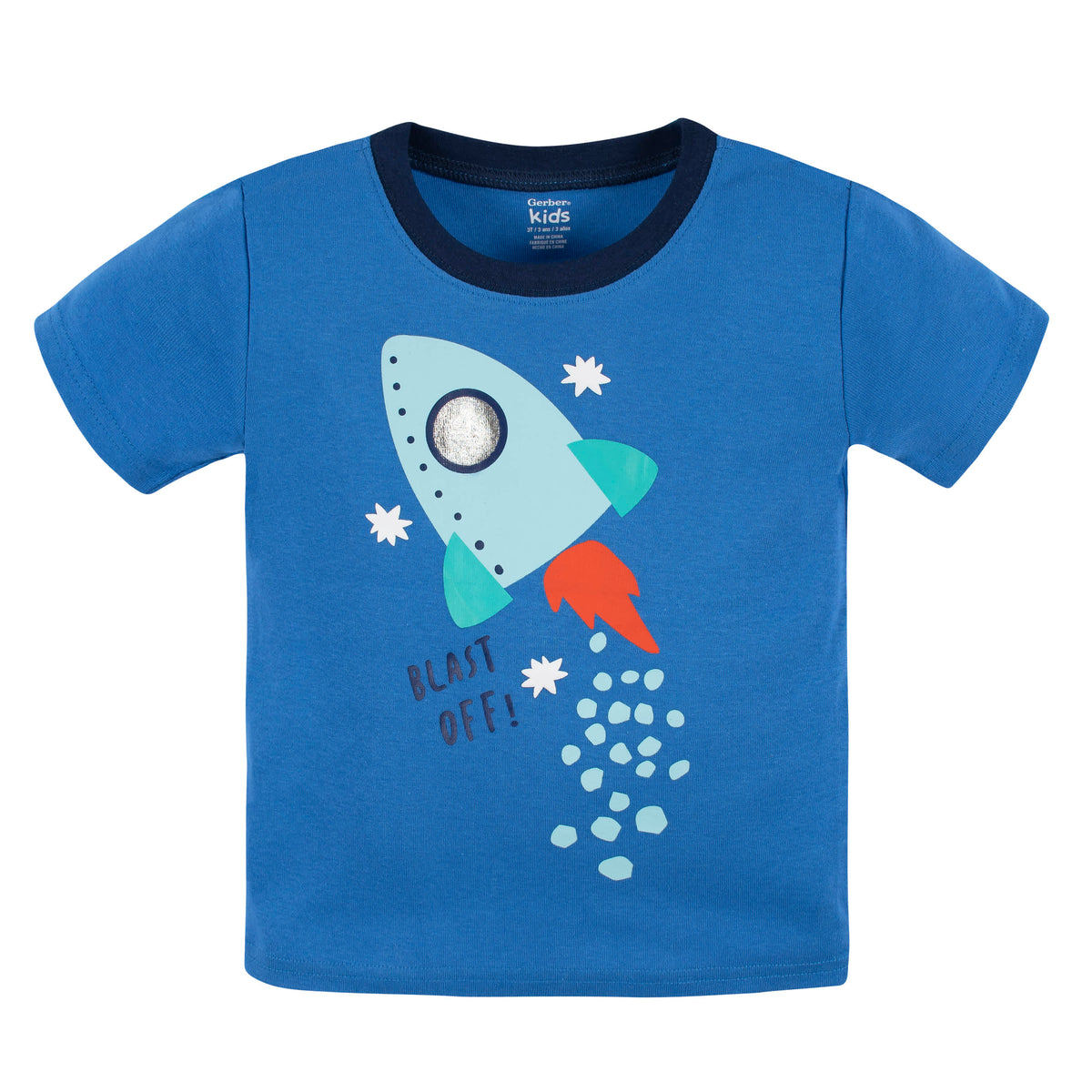 4-Piece Infant Boys Future Space Explorer Tees, Shorts & Pants Set, view 4