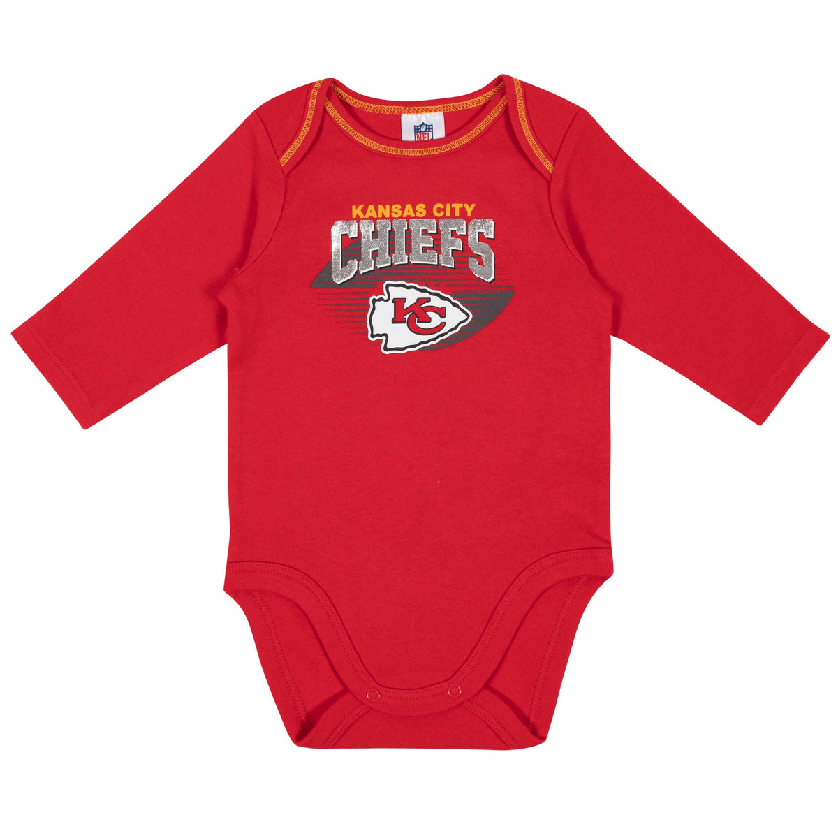 2-Pack Kansas City Chiefs Long Sleeve Bodysuits, view 2