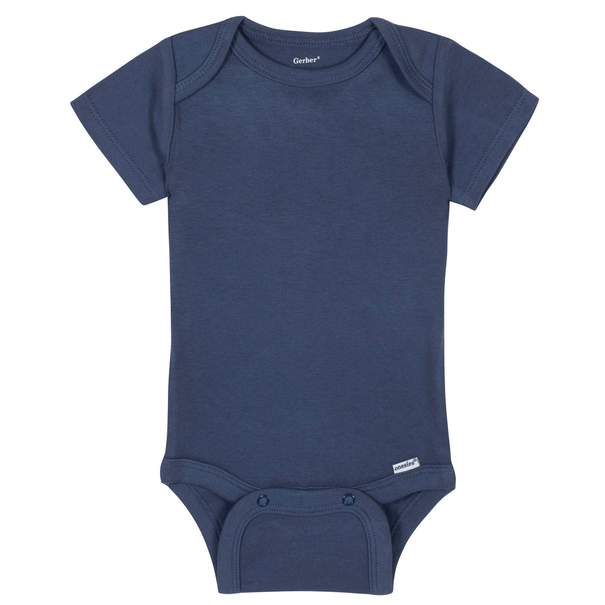 Premium Short Sleeve Onesies Bodysuit in Navy