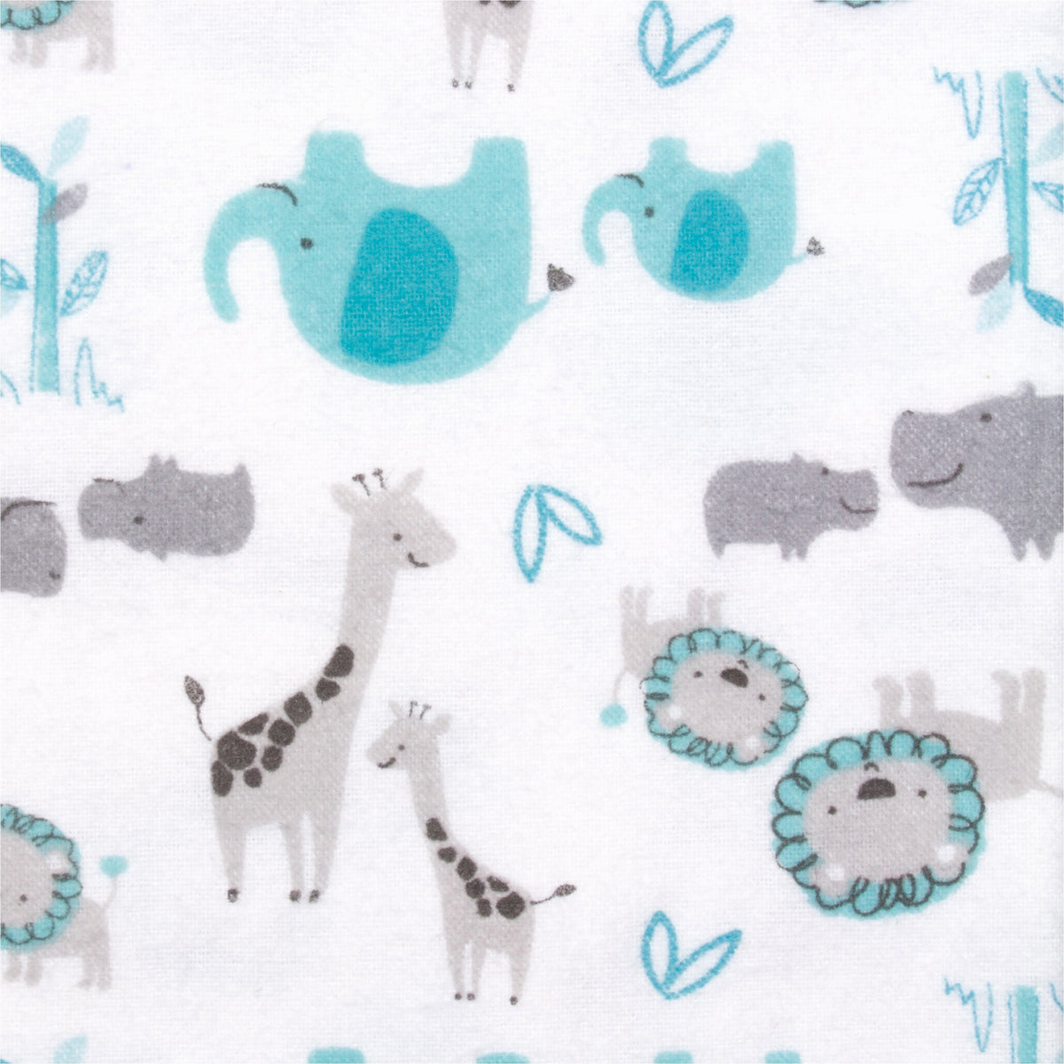 5-Pack Baby Boys Safari Flannel Receiving Blankets, view 2