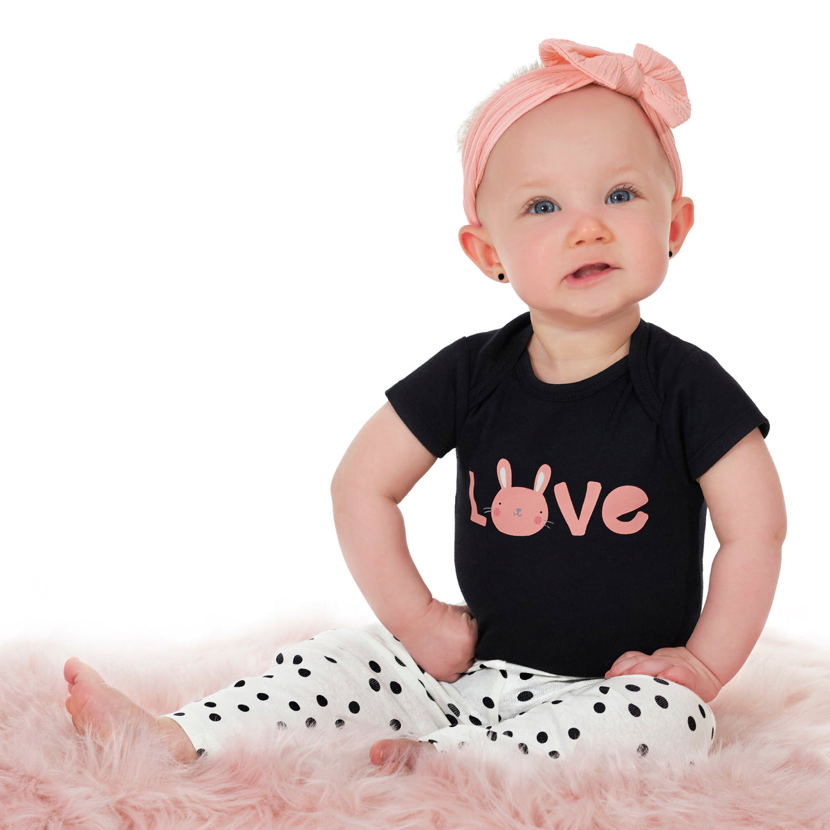 4-Pack Baby Girls Dots Pants, view 2