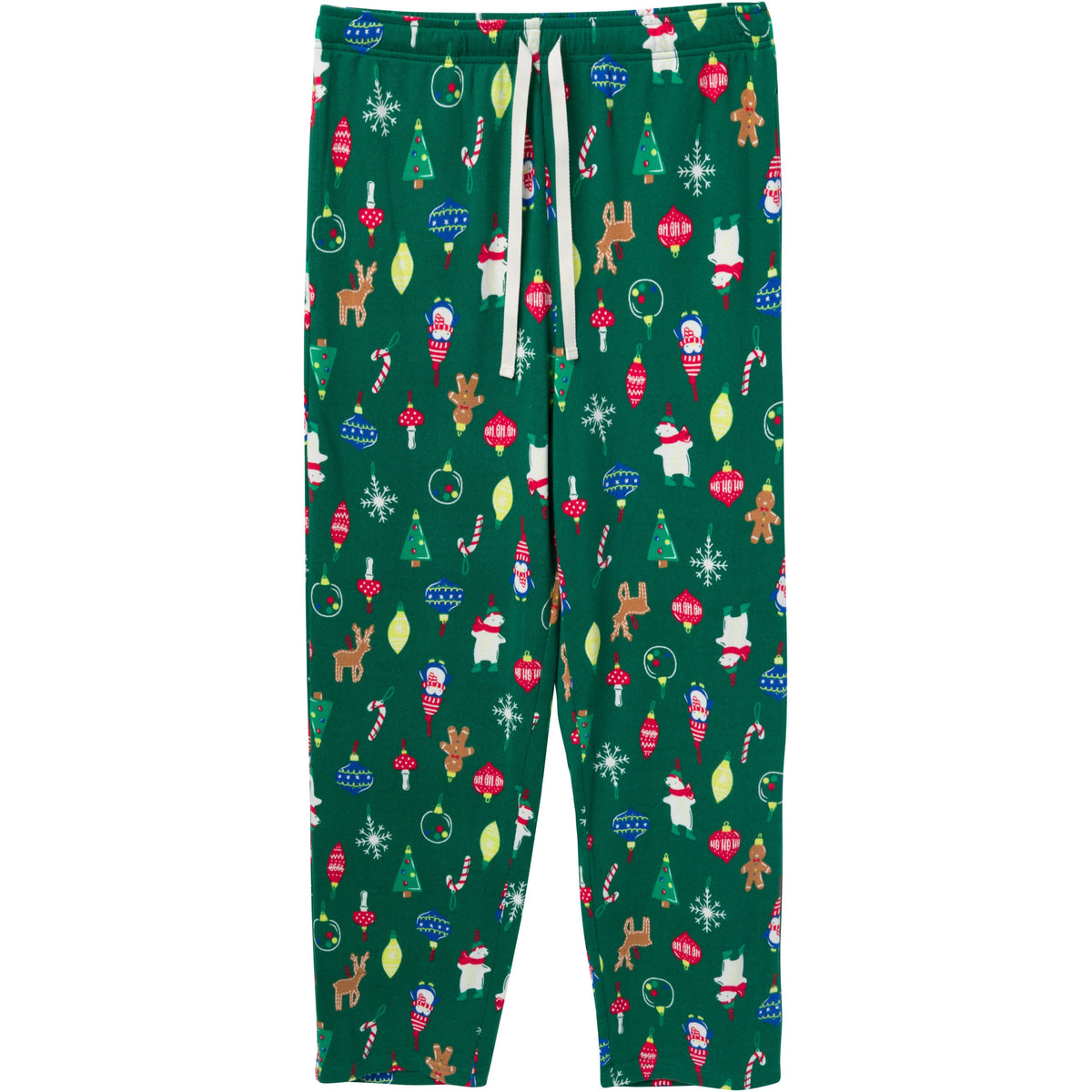 2-Piece Men's Ornaments Holiday Family Pajamas, view 4