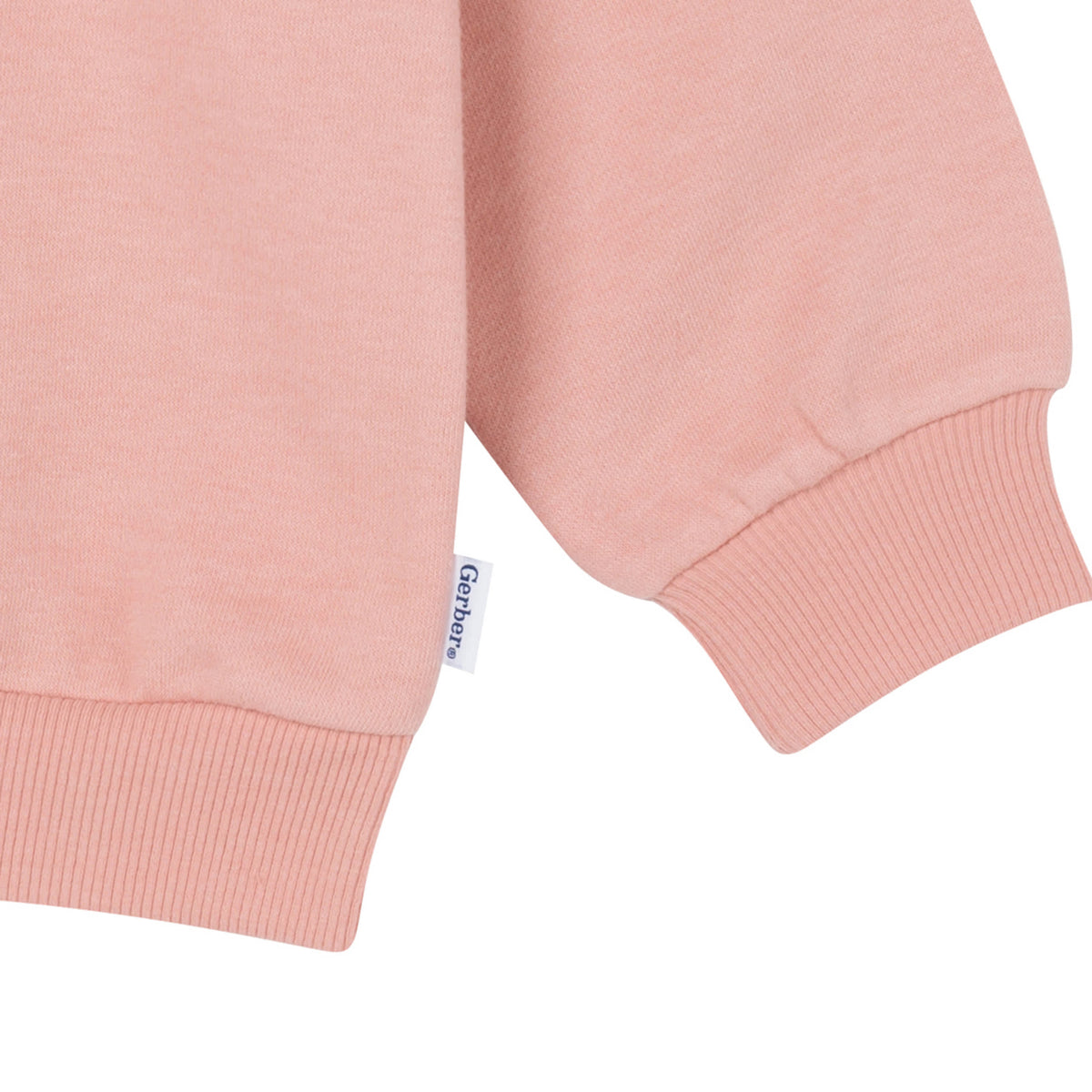 2-Piece Baby & Toddler Girls Peach Fleece Set, view 4