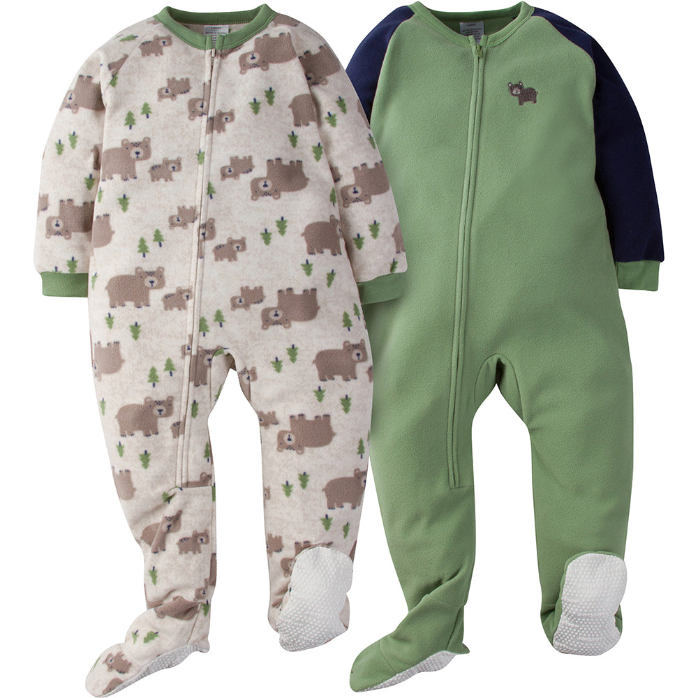 Gerber Toddler Boy 2-pack Bear Blanket Sleeper