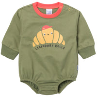 Baby Boys Rolls Sweatshirt Bubble Romper