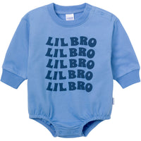 Baby Boys Lil Bro Sweatshirt Bubble Romper