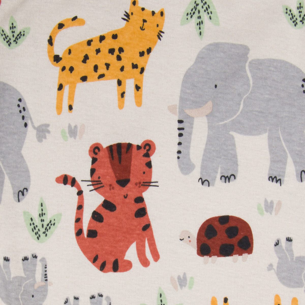 5-Pack Baby Boys Safari Long Sleeve Onesies Bodysuits, view 4