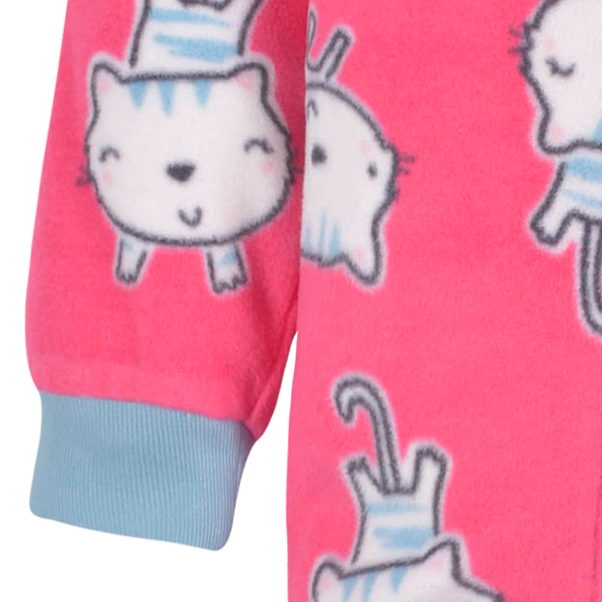 2-Pack Baby & Toddler Girls Pink Tigers Fleece Pajamas, view 6