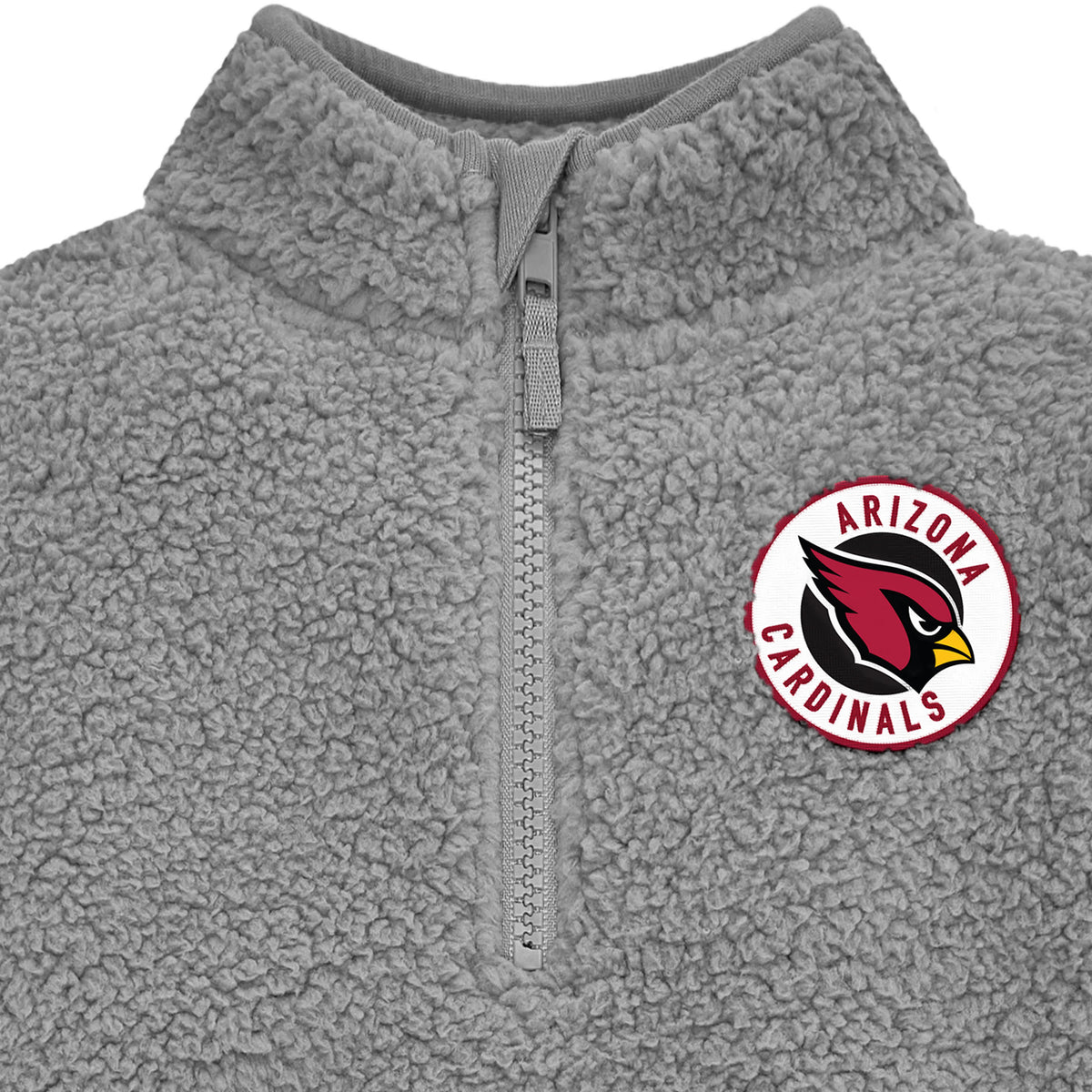 Infant & Toddler Boys Cardinals 1/4 Zip Sherpa Top, view 2